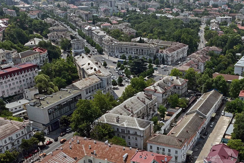 Центр города сверху ЮЮ
