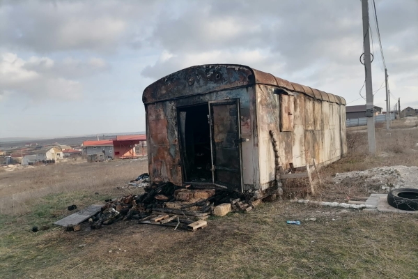 На пожаре в Крыму погиб человек