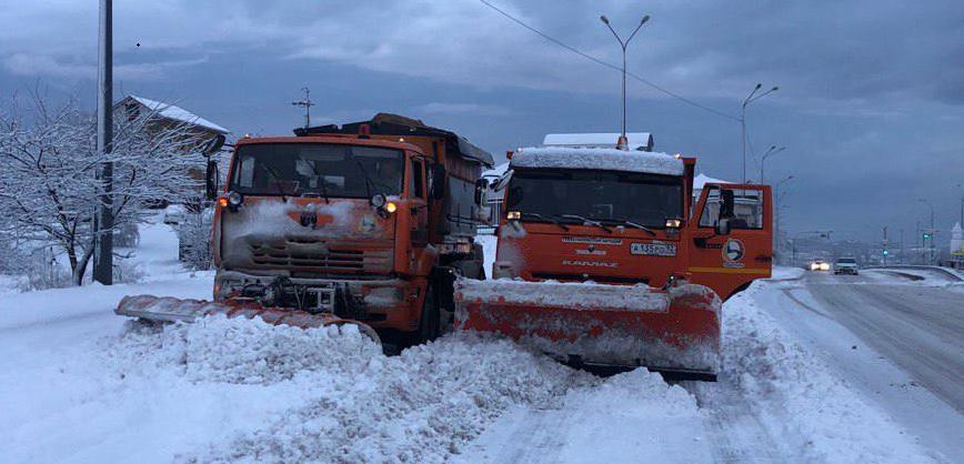 В Севастополе за ночь выпало почти полметра снега