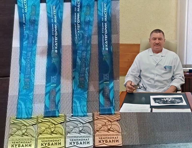 Севастополец Петр Морозов завоевал четыре медали чемпионата Кубани по плаванию в категории «Мастерс»