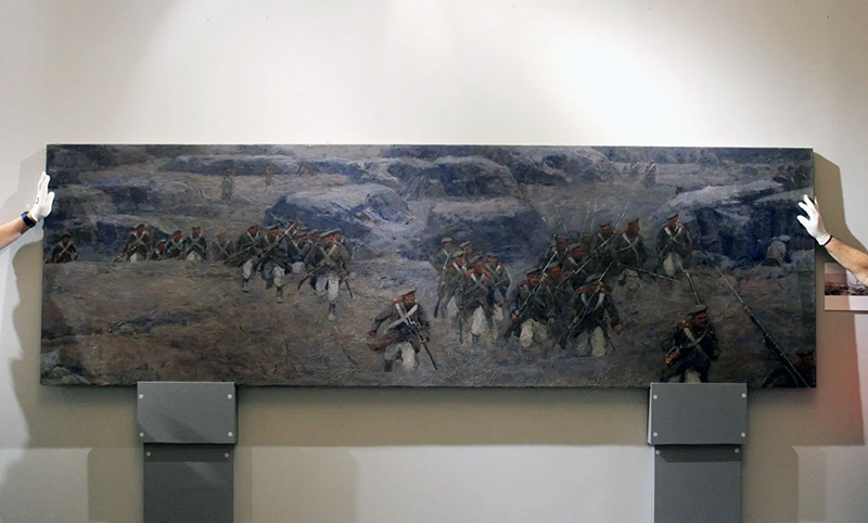 Фрагменты оригинальной панорамы «Оборона Севастополя 1854-1855 гг.» уцелели при ночной атаке ВСУ