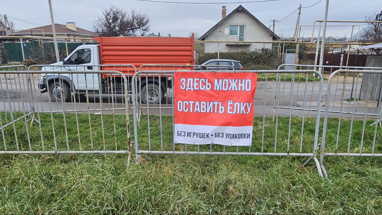Четыре точки для сбора сухих новогодних ёлок заработали в Севастополе (АДРЕСА)