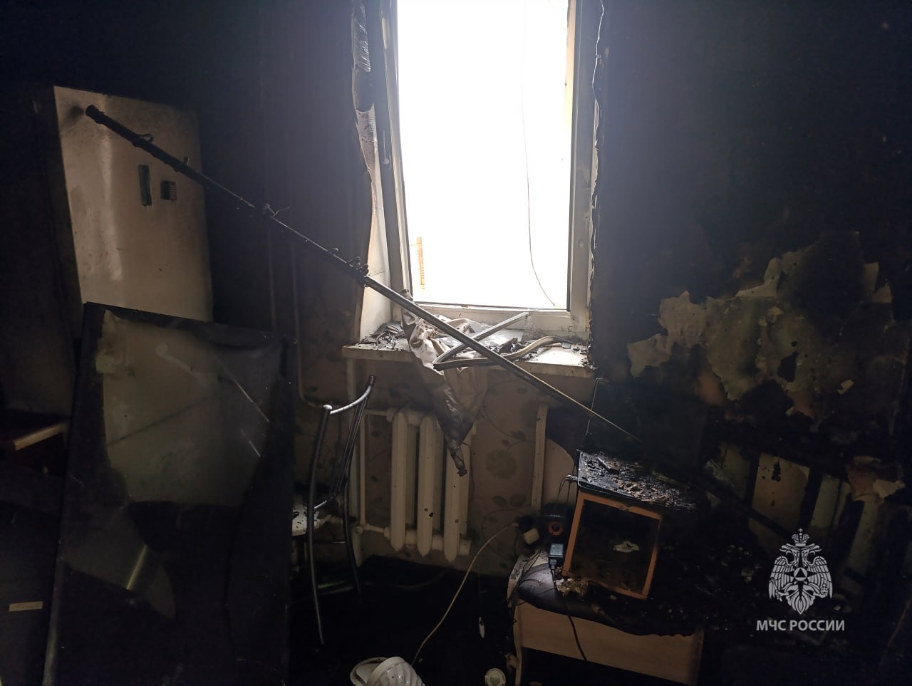 Пожар в Евпатории унес человеческую жизнь