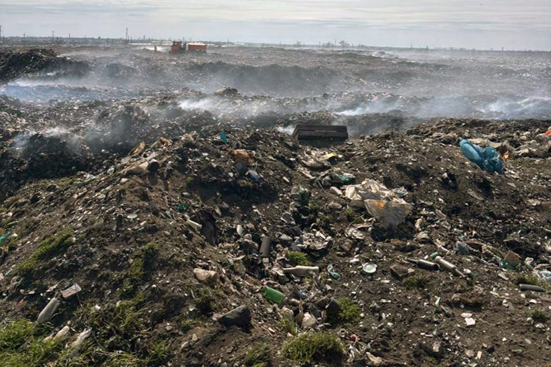 Возгорание на полигоне ТКО в Джанкое приведет виновных к административной ответственности