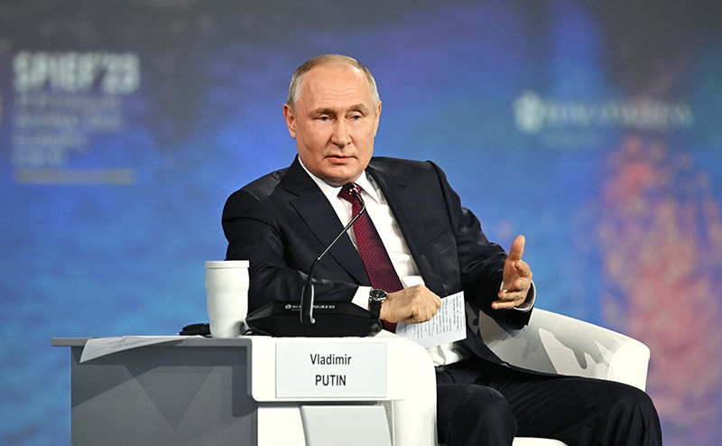Владимир Путин выступит с речью на пленарном заседании ПМЭФ 7 июня