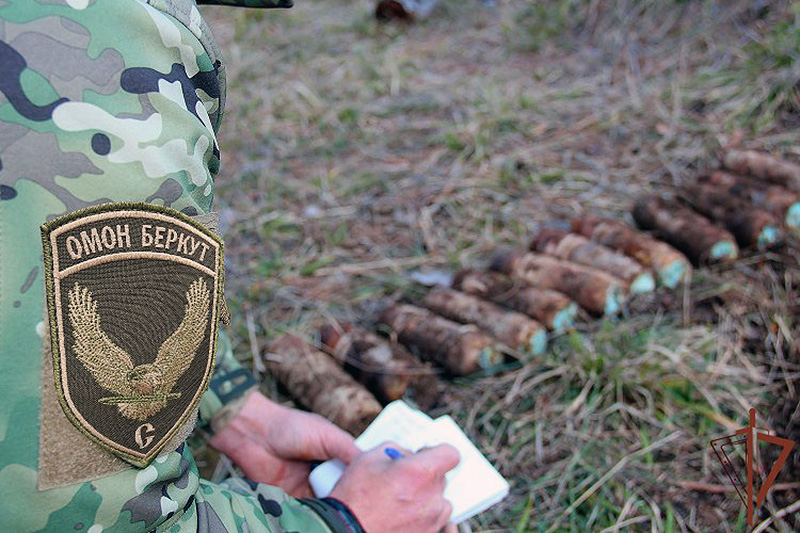 В Севастополе взрывотехники Росгвардии обследовали боеприпасы времен ВОВ
