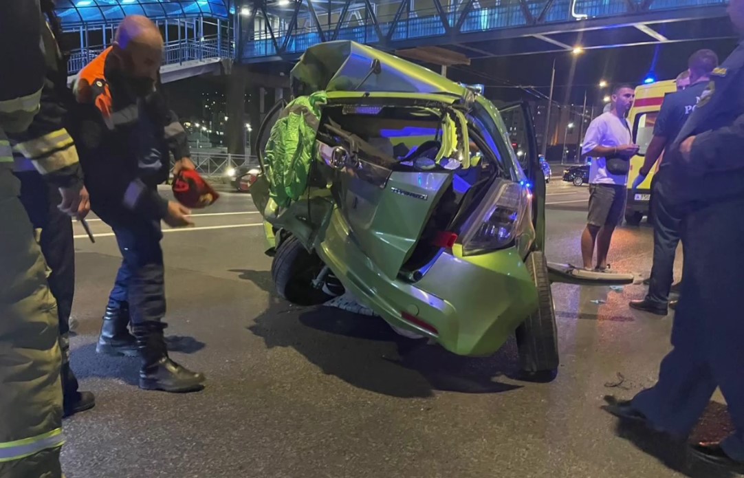 Водитель Honda пострадал в ДТП в Севастополе (видео)