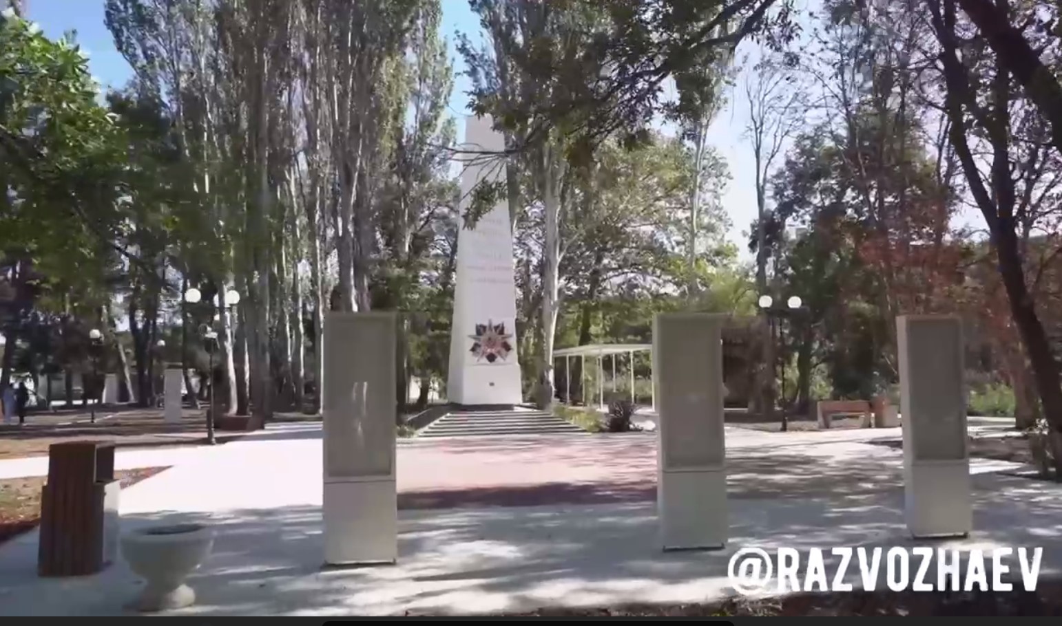 Благоустройство сквера в Любимовке близится к финалу