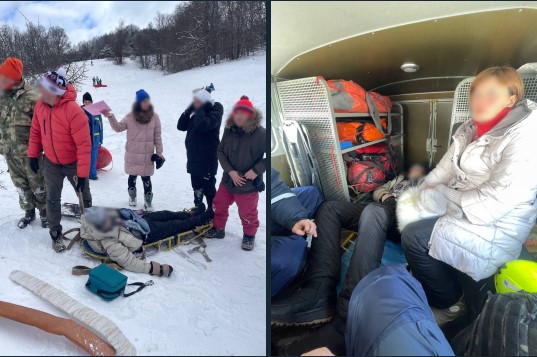Мужчина получил травму головы при катании на плато Ай-Петри