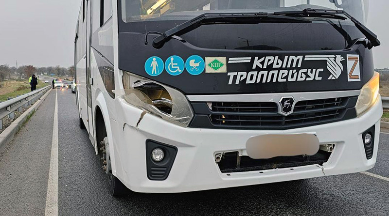 В Крыму рейсовый автобус насмерть сбил неустановленного велосипедиста